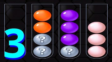 🟠 Ball Sort Magic - Puzzle Game 🟣 GAMEPLAY Part 3 Levels 34-44 (Android, iOS)