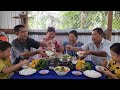 Bữa Cơm Thân Mật Của 2 Gia Đình với Món Lẩu Gà Nhúng Bông Bí Thiệt Là Vui | BQCM & Family T355