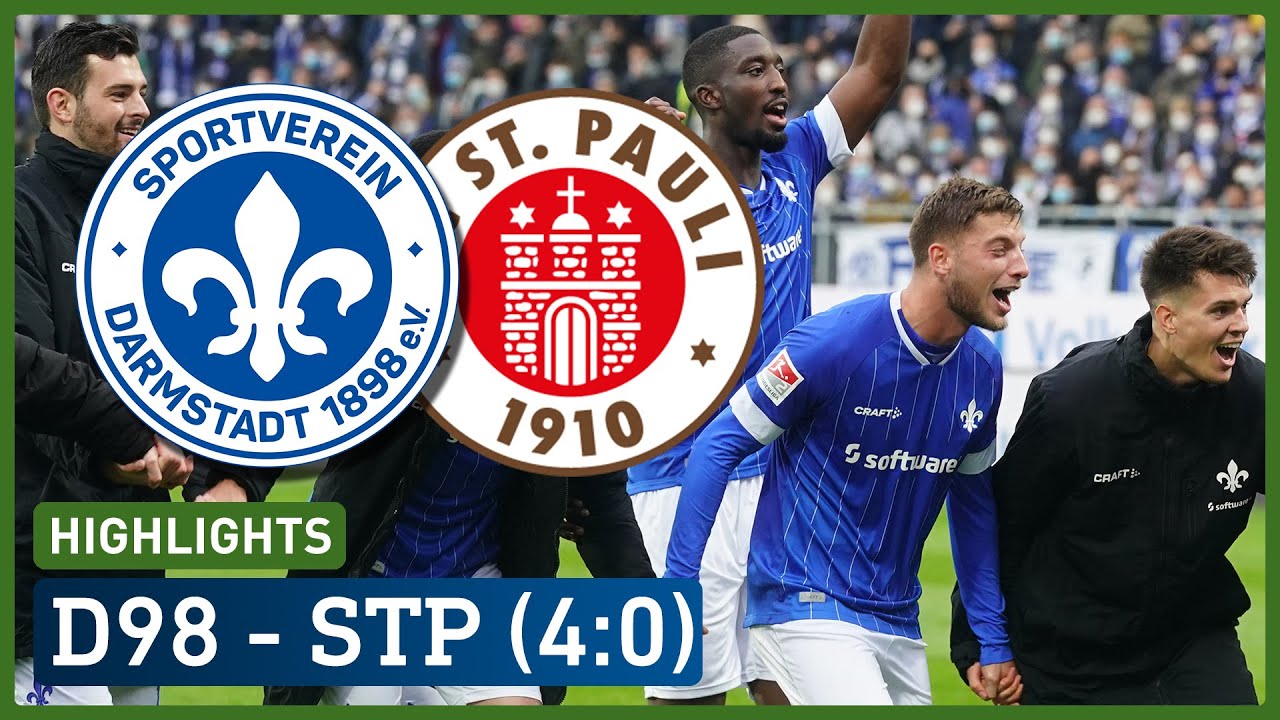 Highlights: SV Darmstadt 98 - FC St Pauli | 2. Bundesliga - 14. Spieltag