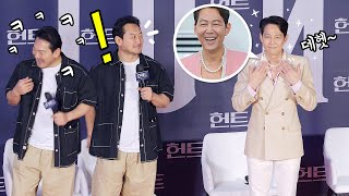 진주목걸이를 하고 등장한 이정재, 빵터진 정만식: 정우성: 헌트 HUNT 앵콜 쇼케이스 Showcase: Lee Jung jae, pearl necklace: 220827 코엑스