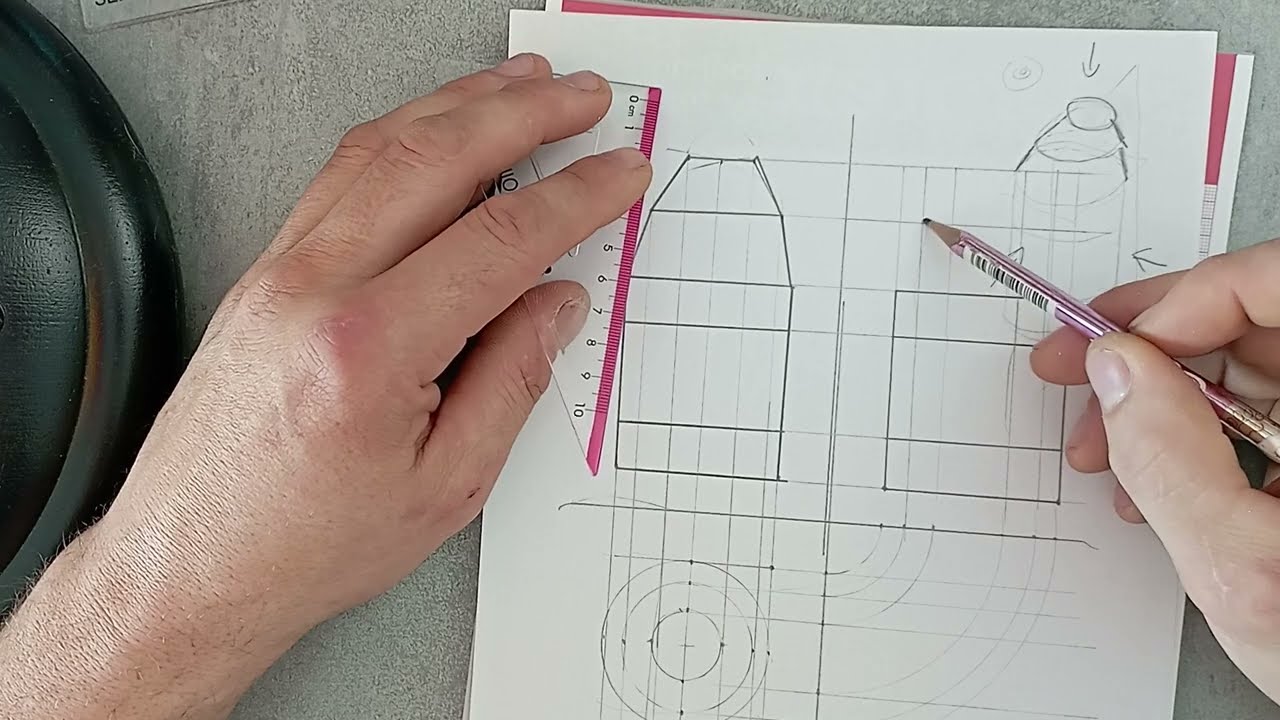 Rzutowanie prostokątne " pocisk" (technika klasa 6)