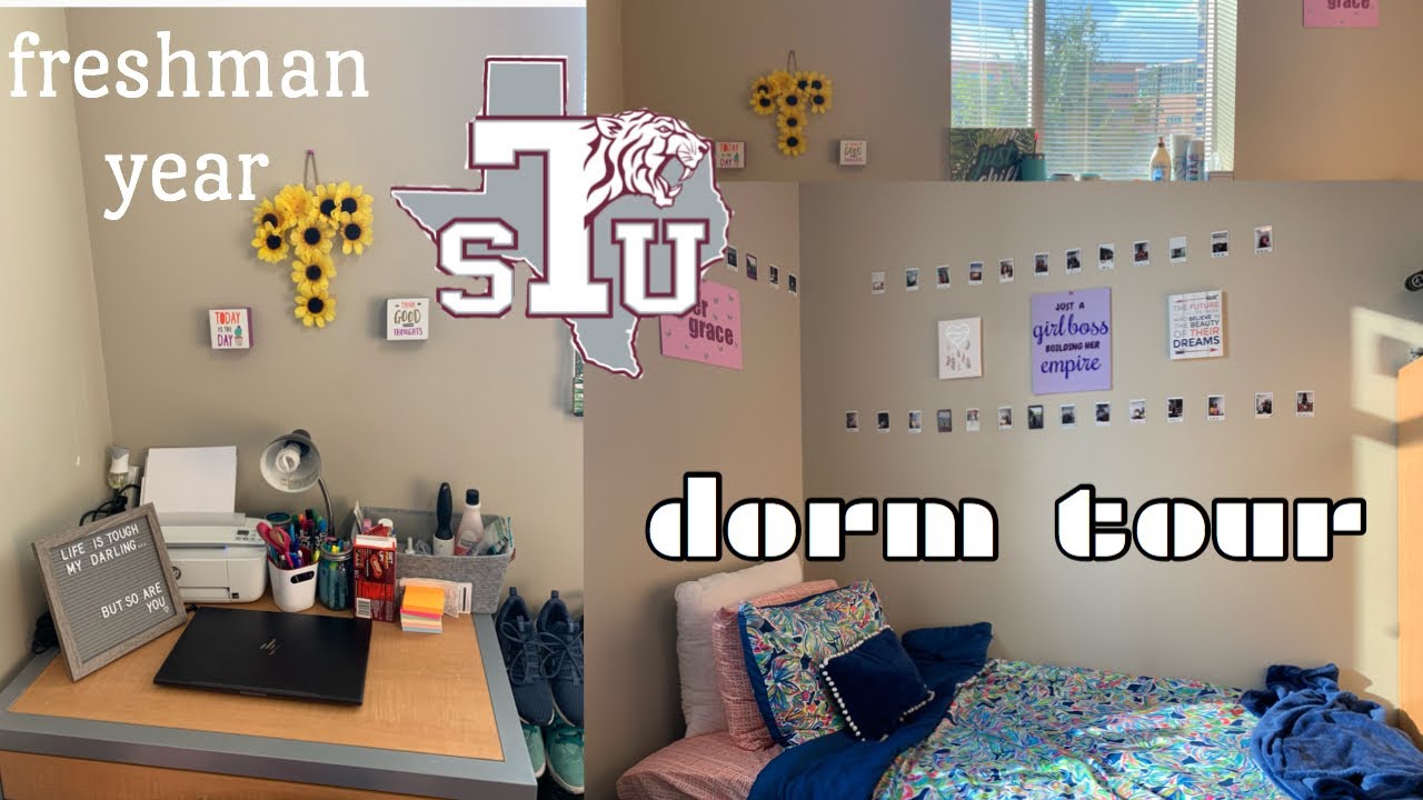 College Freshman Dorm Tour Texas Southern University Youtube