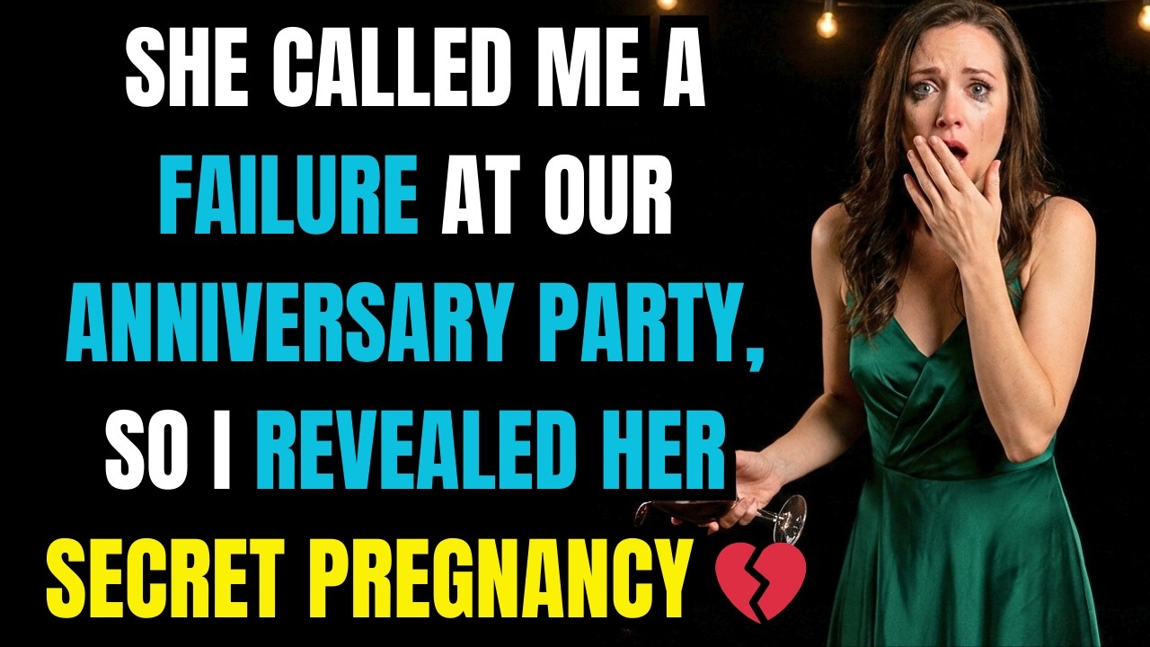 She Called Me A Failure At Our Anniversary Party, So I Revealed Her Secret Pregnancy 💔