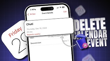 How to Delete Calendar Event on iPhone | Remove Calendar Event from iOS