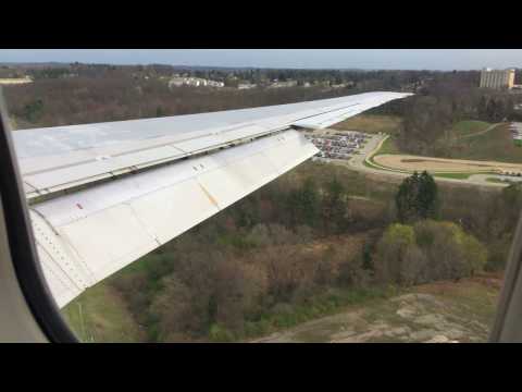 Pittsburgh International Airport Airport Boulevard Pittsburgh Pa - 4-K Delta MD-88 descent and landing at Pittsburgh Intl. Airport