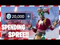 SPENDING 20,000+ V-Bucks in FORTNITE!! (Christmas Spending Spree!)