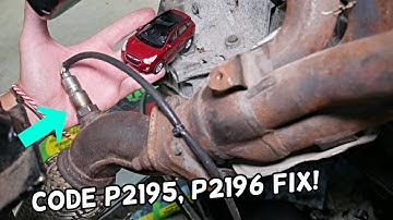 HYUNDAI TUCSON CODE P2195 P2196 O2 SENSOR SIGNAL STUCK LEAN RICH, CHECK ENGINE LIGHT ON