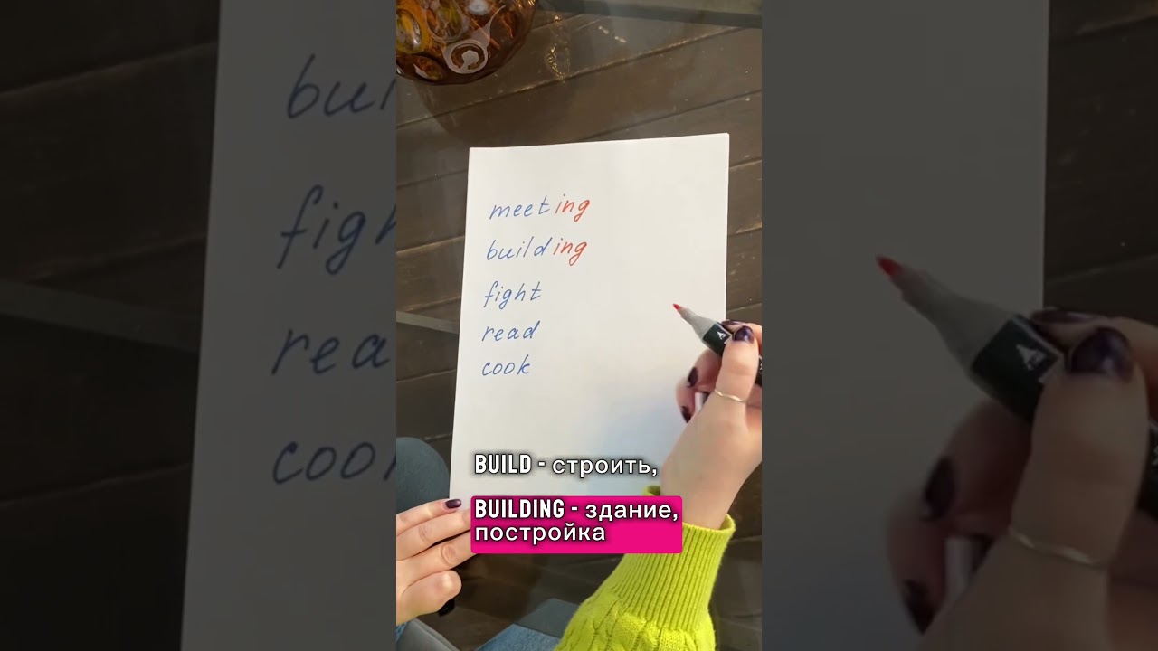 Окончание-ing.