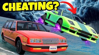 FLOOD ESCAPE But With Flying Cars in BeamNG Drive Mods?!