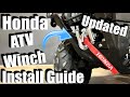 How To Install A Warn Winch HONDA TRX 520 / 420 / MAX