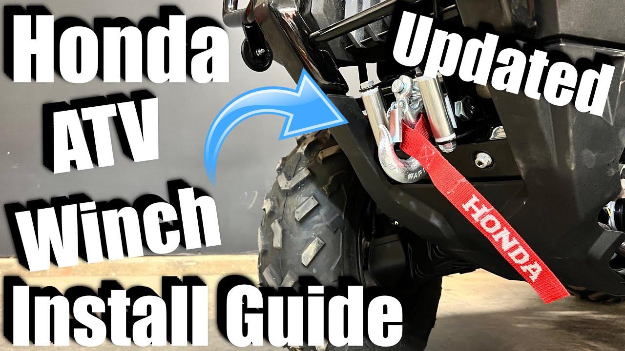 How To Install A Warn Winch HONDA TRX 520 / 420 / MAX'S MOTO SHOP YouTube