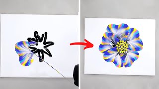 Famous SATISFYING CHAIN Pull Technique | Acrylic Pouring #shorts Wealth