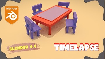 Modeling a Table & Chairs | 3D Furniture Design