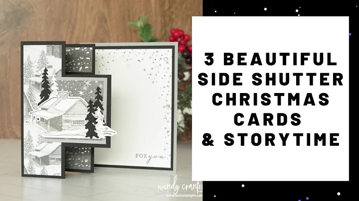 3 Beautiful Side Shutter Handmade Christmas Cards ...