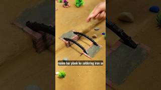 Miniature Bridge: Step-by-Step Construction 🧱✨ #animation #kidsvideos