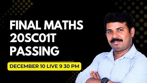 Final passing package for 20SC01T