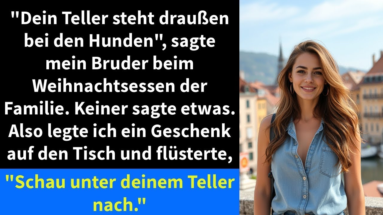 Dein Teller steht draußen bei den Hunden , sagte mein Bruder beim Weihnachtsessen der Familie