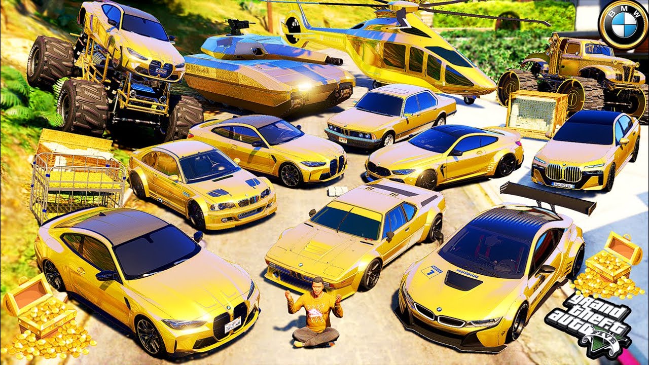 Franklin Steal Billionaire BMW Golden 2026 Cars