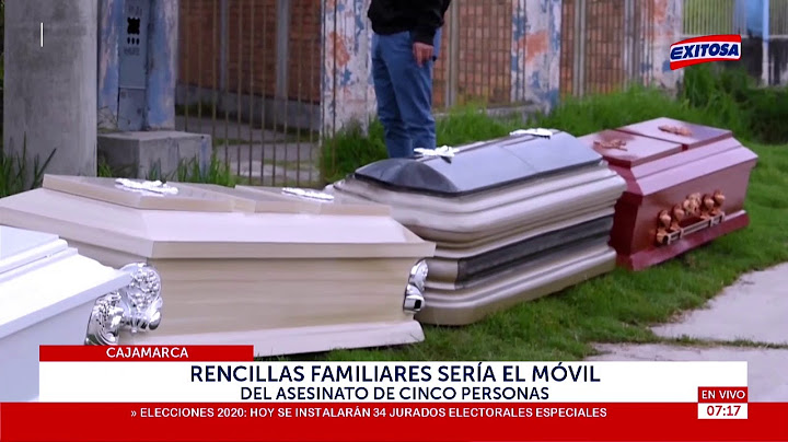 Cajamarca: Rencilla familiares sería el móvil de asesinato de cinco personas