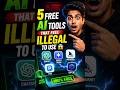 5 FREE AI Tools That Feel Illegal to Use 😱