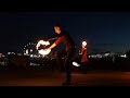 Freestyle в Челябинске на набережной реки Миасс / Огненное шоу Flame (fire show)