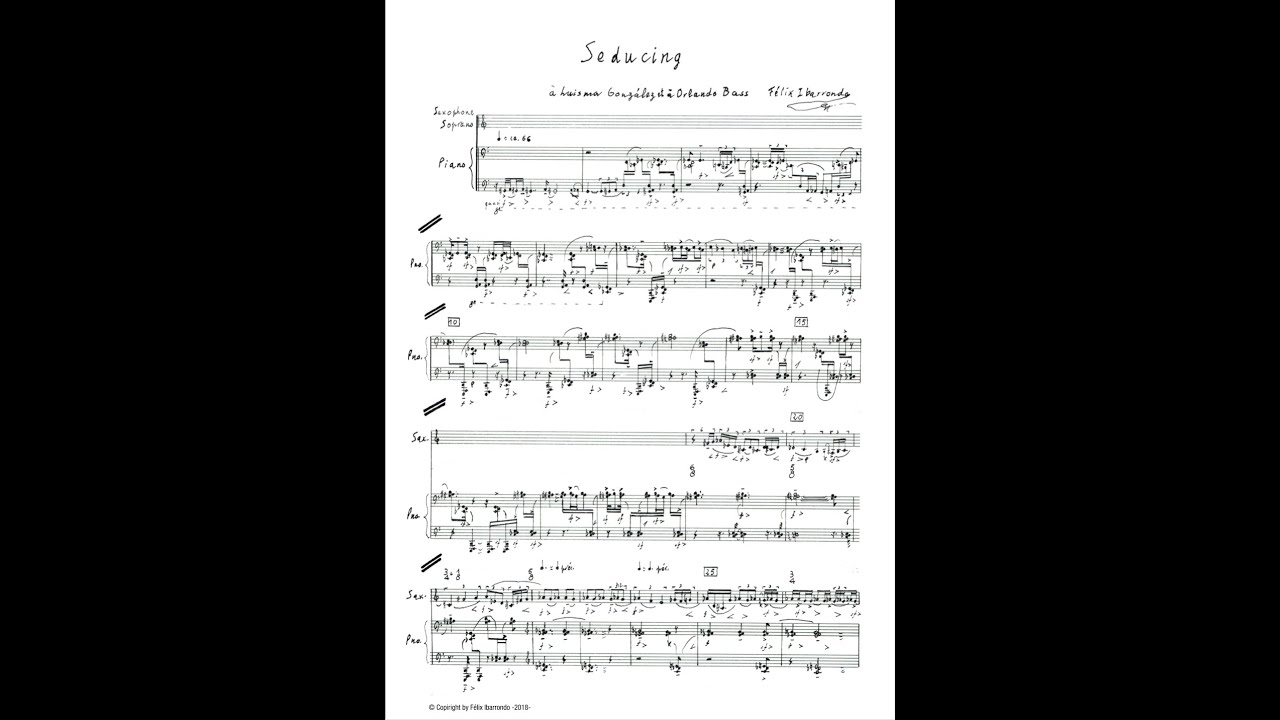 Watch Seducing (saxophone soprano et piano) - Félix Ibarrondo on YouTube Watch Seducing (saxophone soprano et piano) - Félix Ibarrondo on YouTube