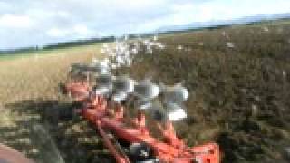 Case IH Magnum 245 and 7 Furrow Reversable Kuhn Plough in New Zealand