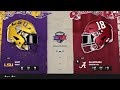 CFB 26 11/8/25 GOTW LSU Tigers at Alabama Crimson Tide