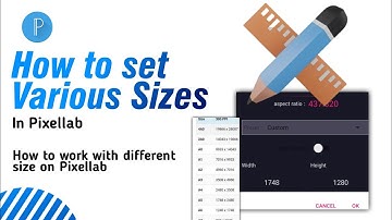 How to set size for Printing, How to Convert and set Various Sizes in Pixellab | Pixellab tutorial