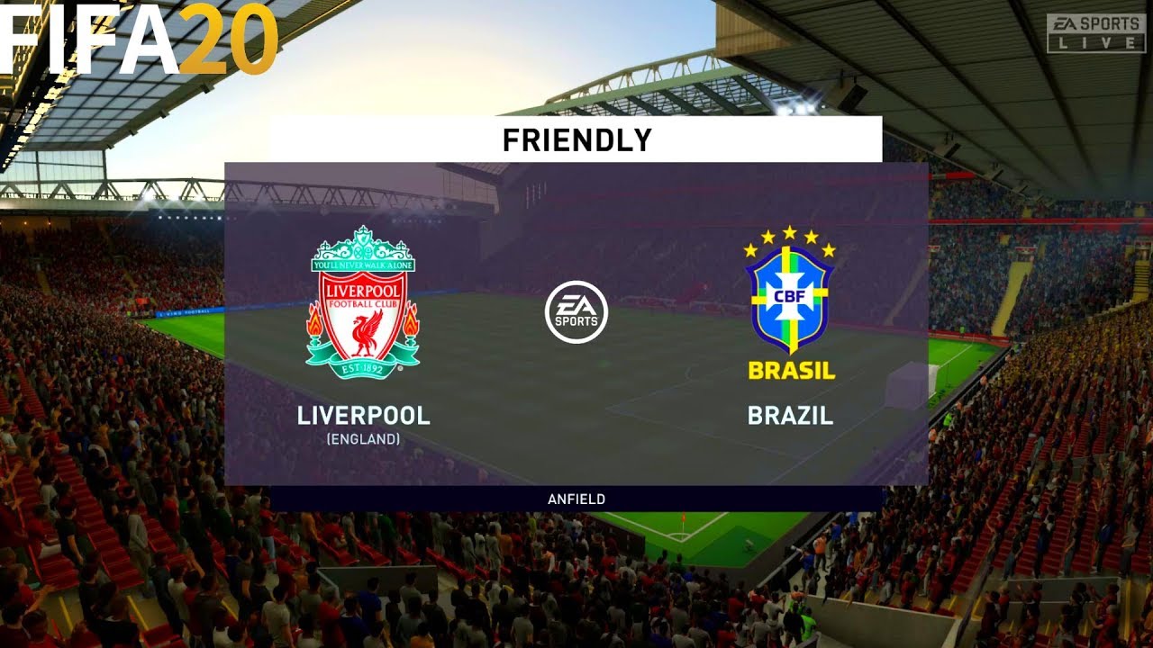 FIFA 20 | Liverpool vs Brazil - International Friendly - Full Match & Gameplay