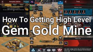 Last Empire War Z - How To Getting High Level Gem Gold Mine (+20 Level)