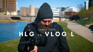 GH5 HLG vs. VLOG L // Cinema 4K 10bit 422 GH5 Sample Shots // First time using HLG on the GH5!