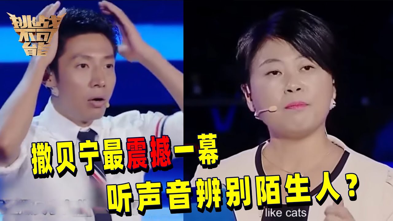 撒贝宁最震撼的一期！心理咨询师听声音就能辨识陌生人？李昌珏直言将改变历史丨挑战不可能 Impossible Challenge