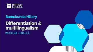 TEA webinar extract | Differentiation and multiligualism