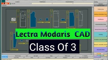 lectra modaris cad tutorial bangla (class of 3) /How to lectra modaris cad tutorial bangla