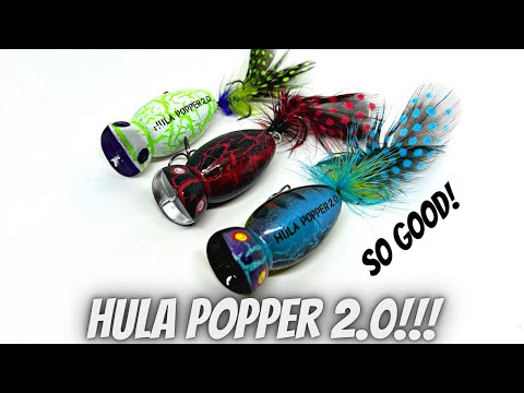 This Is Not A Joke! Hula Poppers Catch Giant Bass! 