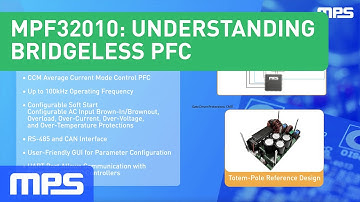 High-Voltage PFC: Understanding Bridgeless Power Factor Correction featuring the MPF32010 Controller