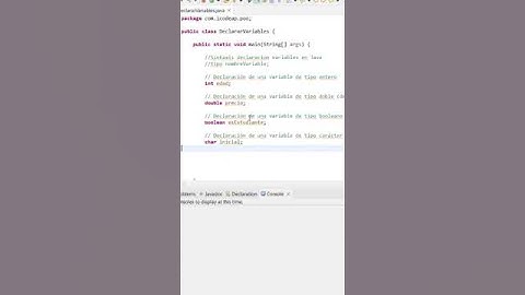 Como declarar correctamente variables en Java #Shorts #java #programacion #tiposDatosJava
