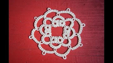 Needle Tatting - "Mini Doily" Tutorial and Pattern: part two (Full Project) by RustiKate