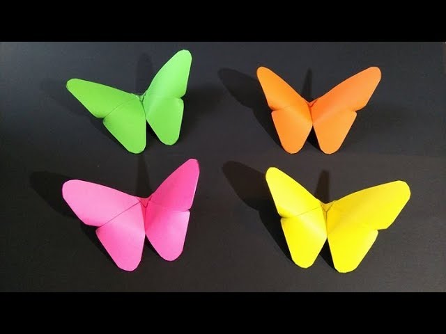  Origami de mariposa de papel fácil y rápido