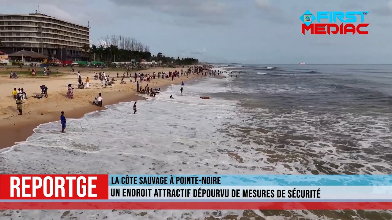 La côte sauvage de Pointe Noire Un endroit attractif dépourvu de mesures de sécurité