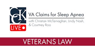 Sleep Apnea Claims at the VA