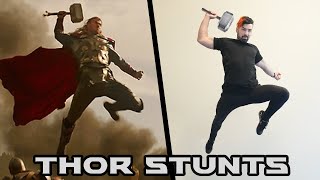 Thor Stunts In Real Life (Parkour, Marvel)