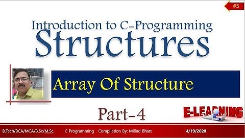 Array of Structure | Structures Part-4 | C Tutorial | Best Content | Simplest way to learn