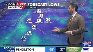 Mostly dry with increasing clouds today & snow expected tonight