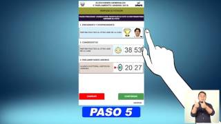 ONPE te enseña en 6 pasos cómo usar el voto electrónico para las Elecciones Generales 2016 screenshot 3