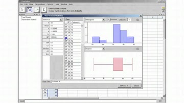 One Variable Statistics on GeoGebra