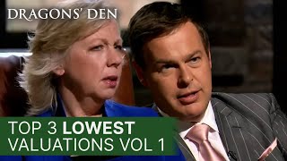 Top 3 Lowest Valuations In The Den | Vol.1 | COMPILATION | Dragons