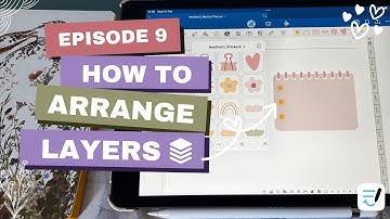✏️🌻 How to Arrange Layers in GoodNotes 6 | ipad digital planning (FREE aesthetic digital stickers) 🎀