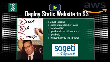 POC# 3 Deploy Static Website to AWS S3 Bucket via GitLab Pipeline